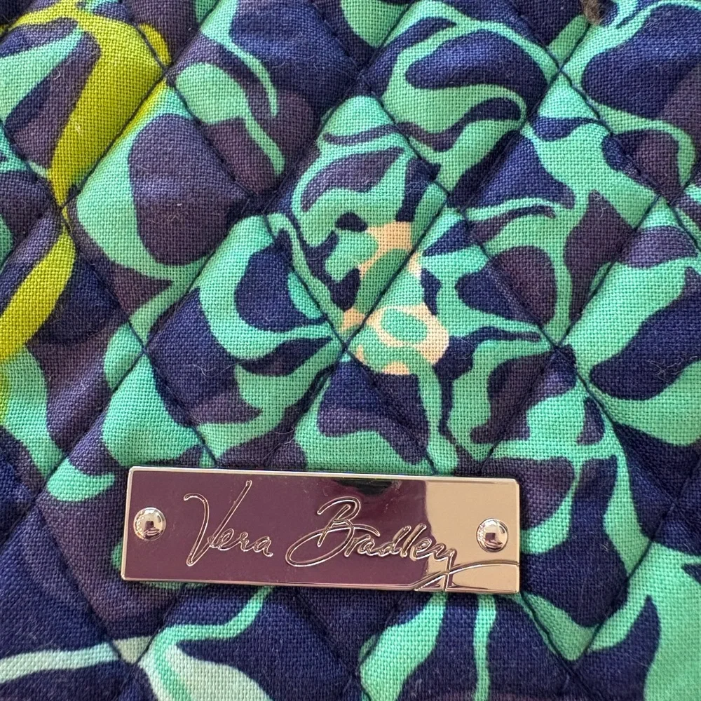 Vera Bradley Blue and Green Quilted Ipad Sleeve